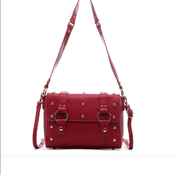 Danica Vintage Inspired Crossbody Mini Bag In Wine - Picture 4 of 4